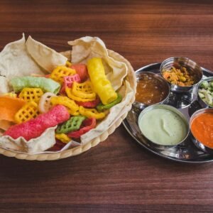 Order assorted pappadom basket