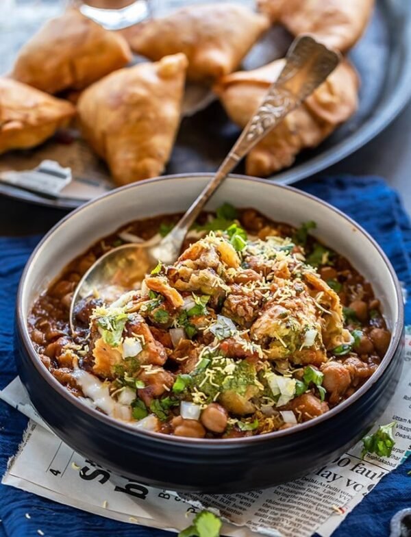 samosa channa chat