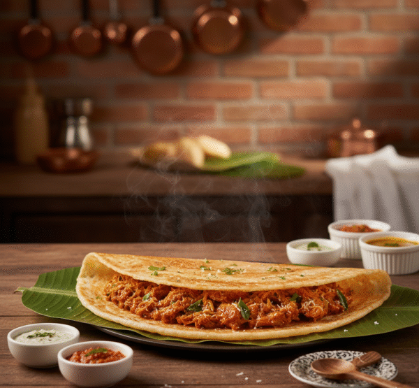 chef’s angamaly chicken dosa